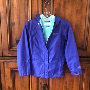 Columbia Girls Arcadia Hooded Omni-tech RainJacket